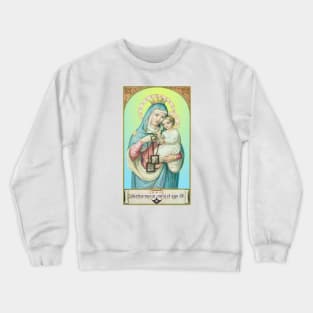 Our Lady of Mt. Carmel, a tender image Crewneck Sweatshirt